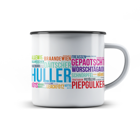 Rühler Spraoch-Tasse Emaille